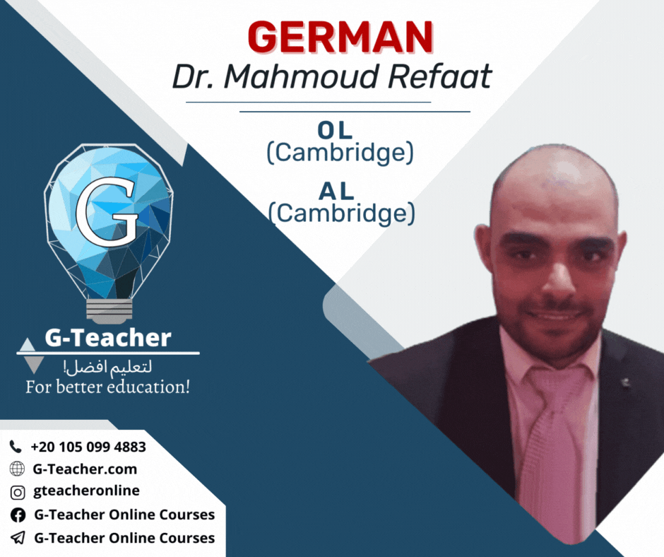 Dr. Mahmoud Refeat (OL Cambridge)  –
  M